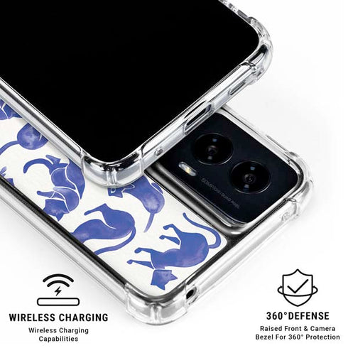 Blue Cats by Cat Coq Moto G Power 5G (2024) Clear Case