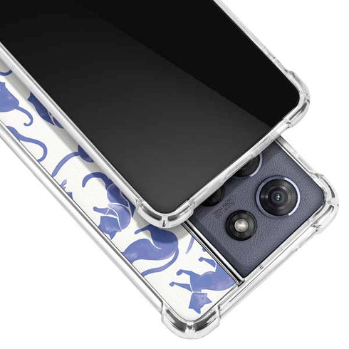Blue Cats by Cat Coq Moto G Power 5G (2025) Clear Case
