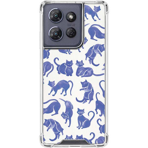 Blue Cats by Cat Coq Moto G Stylus 5G (2025) Clear Case