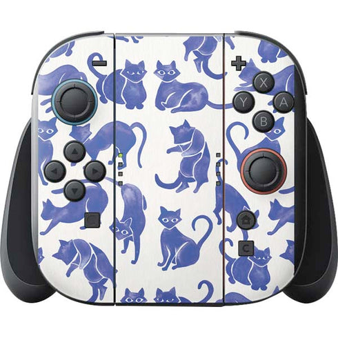 Blue Cats by Cat Coq Nintendo Switch 2 (2025) with Joy-Con Skin