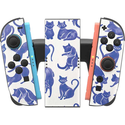 Blue Cats by Cat Coq Nintendo Switch 2 (2025) Joy-Con Controller Skin