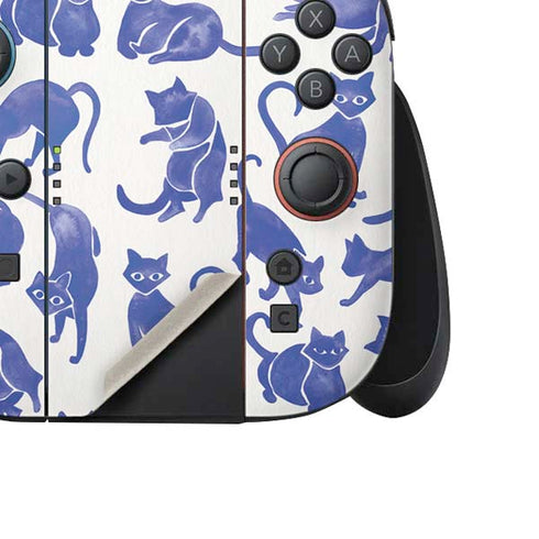 Blue Cats by Cat Coq Nintendo Switch 2 (2025) Joy-Con Controller Skin
