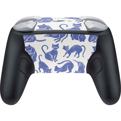 Blue Cats by Cat Coq Nintendo Switch 2 (2025) Pro Controller Skin