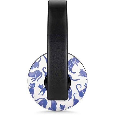 Blue Cats by Cat Coq PlayStation 4 Gold Wireless Headset Skin