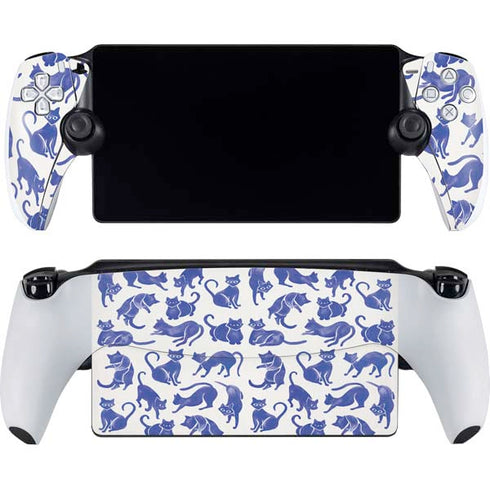 Blue Cats by Cat Coq PlayStation Portal Remote Player Skin