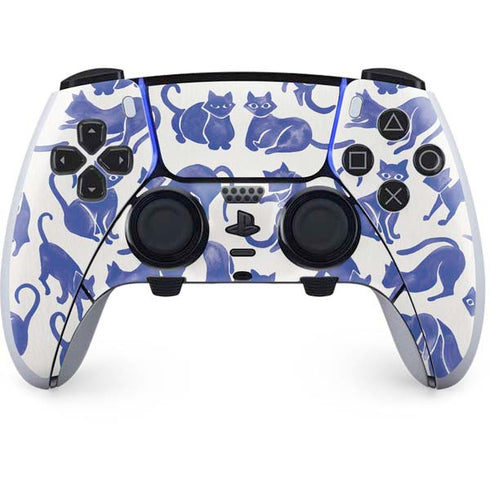 Cat Coq Blue Cats PS5 DualSense Edge Pro Controller Skin