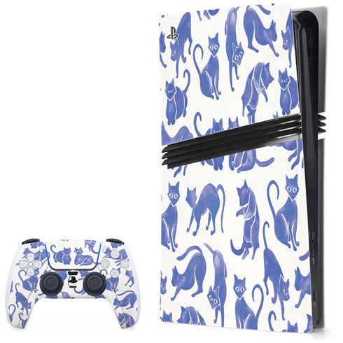 Blue Cats by Cat Coq PlayStation PS5 Skins
