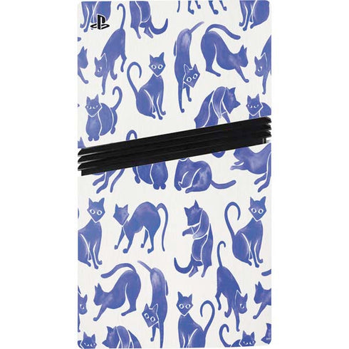 Blue Cats by Cat Coq PS5 Pro Bundle Skin