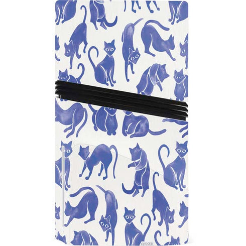Blue Cats by Cat Coq PS5 Pro Disk Bundle Skin