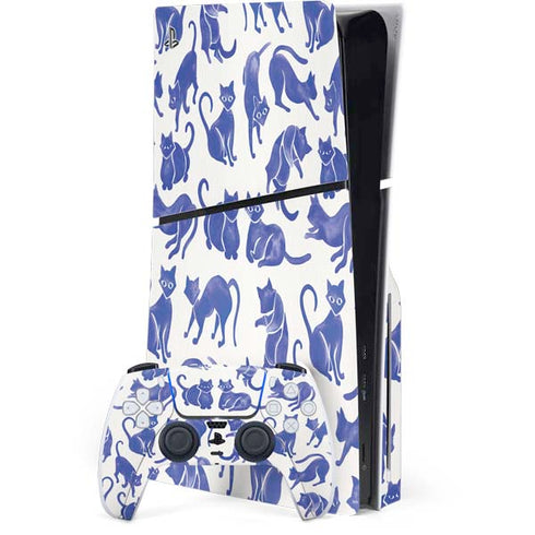 Blue Cats by Cat Coq PlayStation PS5 Skins