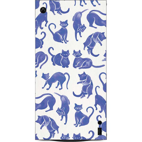 Blue Cats by Cat Coq XBox Series X Digital Edition Console Skin