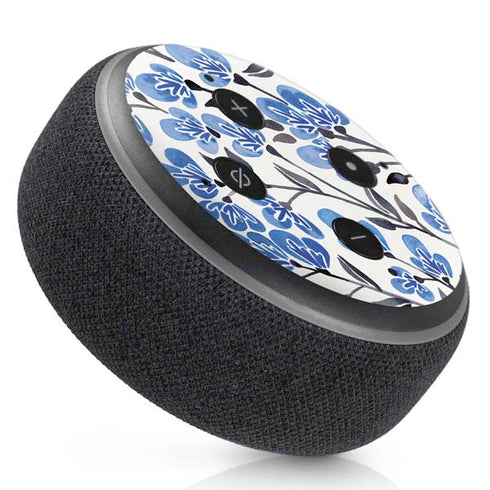 Cat Coq Blue Cherry Blossoms Amazon Echo Dot Skin