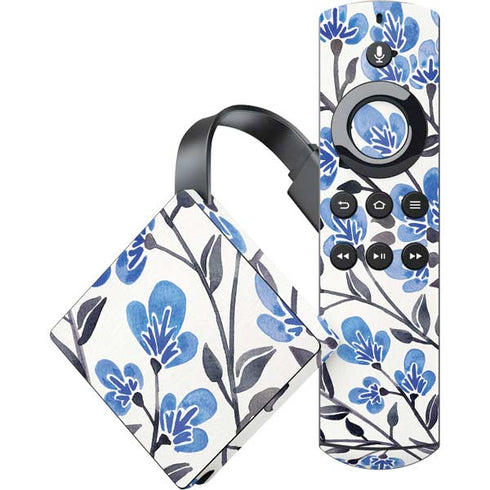 Blue Cherry Blossoms by Cat Coq Amazon Fire TV Skin