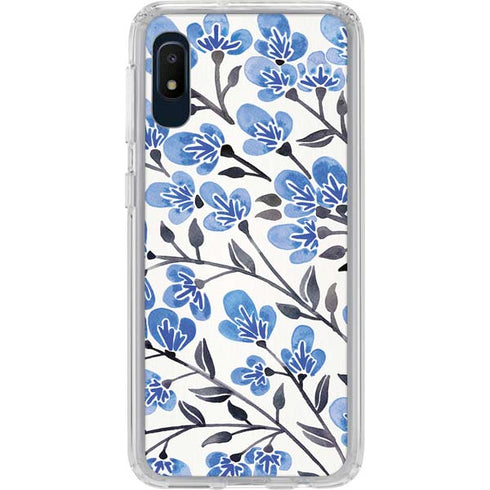 Blue Cherry Blossoms by Cat Coq Galaxy Cases
