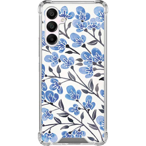 Blue Cherry Blossoms by Cat Coq Galaxy A16 5G Clear Case