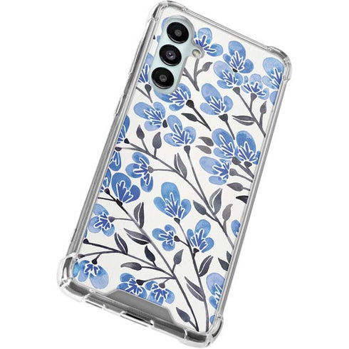 Blue Cherry Blossoms by Cat Coq Galaxy A16 5G Clear Case