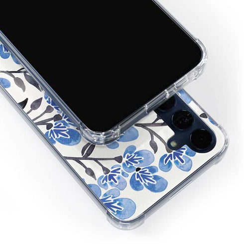 Blue Cherry Blossoms by Cat Coq Galaxy A35 5G Clear Case