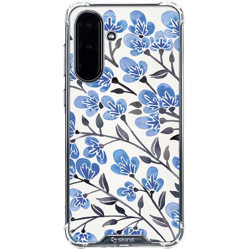 Blue Cherry Blossoms by Cat Coq Galaxy A36 5G Clear Case