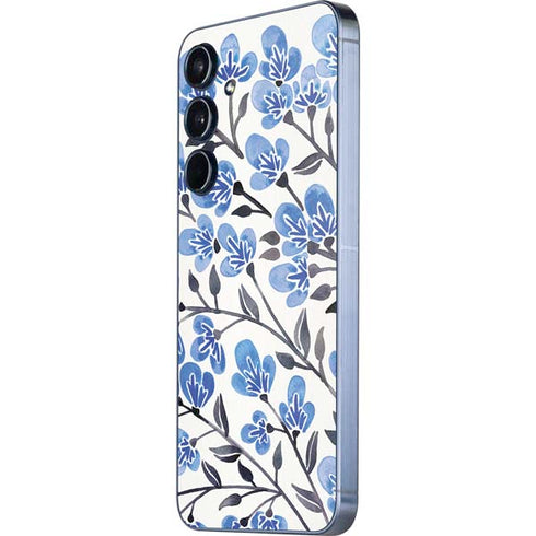 Blue Cherry Blossoms by Cat Coq Galaxy A36 5G Skin