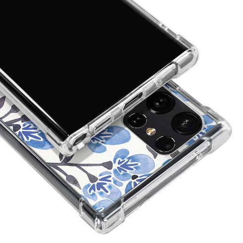 Blue Cherry Blossoms by Cat Coq Galaxy S23 Ultra Clear Case
