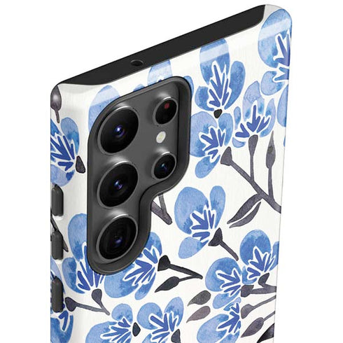 Blue Cherry Blossoms by Cat Coq Galaxy S23 Ultra Pro Case