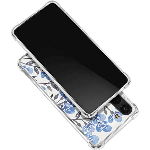 Blue Cherry Blossoms by Cat Coq Galaxy S24 FE Clear Case