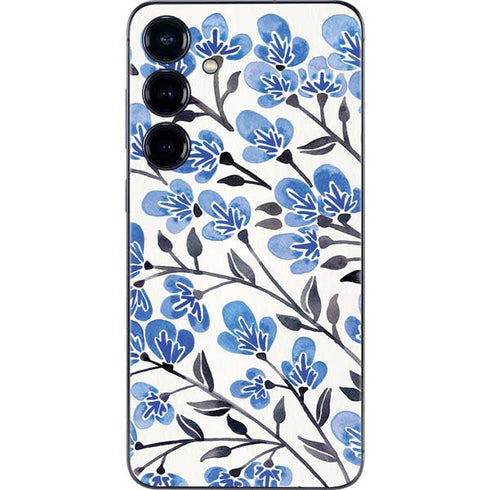Blue Cherry Blossoms by Cat Coq Galaxy S24 Plus Skin