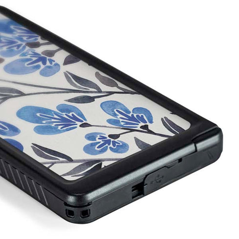 Blue Cherry Blossoms by Cat Coq Galaxy S24 Ultra Waterproof Case