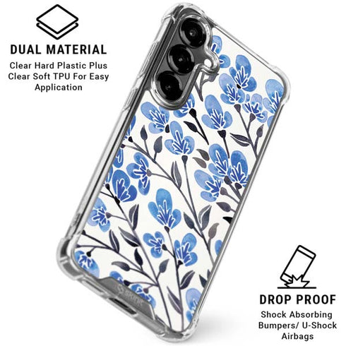 Blue Cherry Blossoms by Cat Coq Galaxy S26 Clear Case