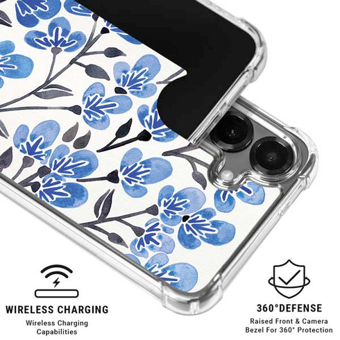 Blue Cherry Blossoms by Cat Coq Galaxy S26 Plus Clear Case