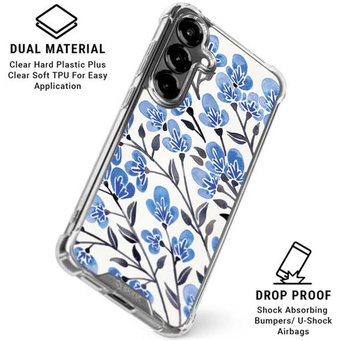 Blue Cherry Blossoms by Cat Coq Galaxy S26 Plus Clear Case