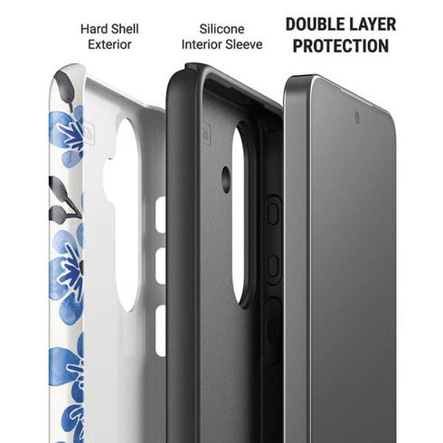 Blue Cherry Blossoms by Cat Coq Galaxy S26 Plus Impact Case