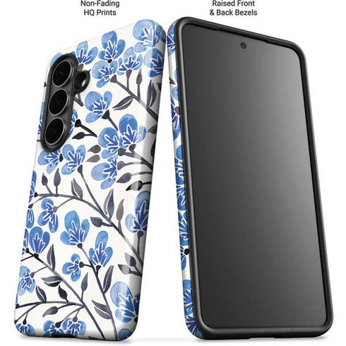 Blue Cherry Blossoms by Cat Coq Galaxy S26 Plus Impact Case