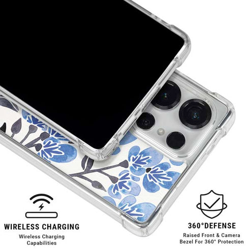 Blue Cherry Blossoms by Cat Coq Galaxy S26 Ultra Clear Case