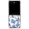 Blue Cherry Blossoms by Cat Coq Galaxy Z Flip6 Clear Case