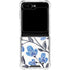 Blue Cherry Blossoms by Cat Coq Galaxy Z Flip6 Clear Case
