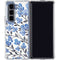 Blue Cherry Blossoms by Cat Coq Galaxy Z Fold5 5G Clear Case