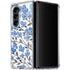 Blue Cherry Blossoms by Cat Coq Galaxy Z Fold5 5G Clear Case