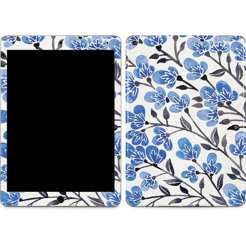 Blue Cherry Blossoms by Cat Coq iPad Skins