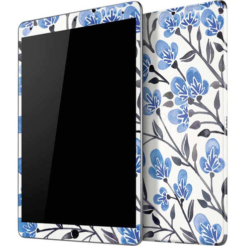 Blue Cherry Blossoms by Cat Coq iPad Skins