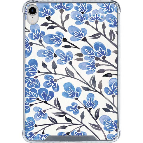 Blue Cherry Blossoms by Cat Coq iPad 11th Gen (2025) Clear Case
