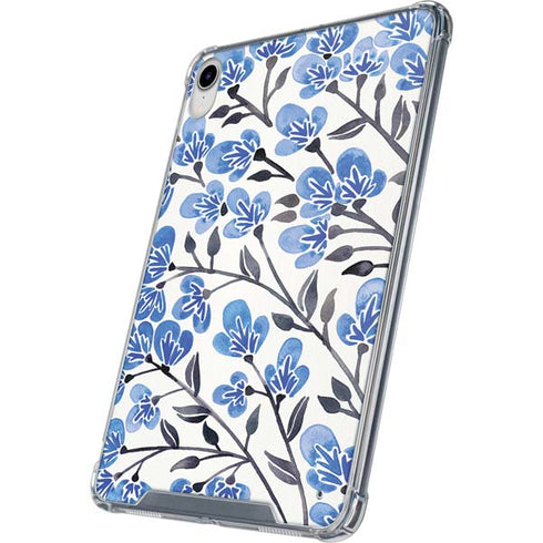 Blue Cherry Blossoms by Cat Coq iPad 11th Gen (2025) Clear Case