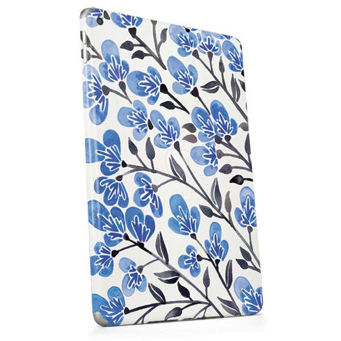 Blue Cherry Blossoms by Cat Coq Apple iPad Skin