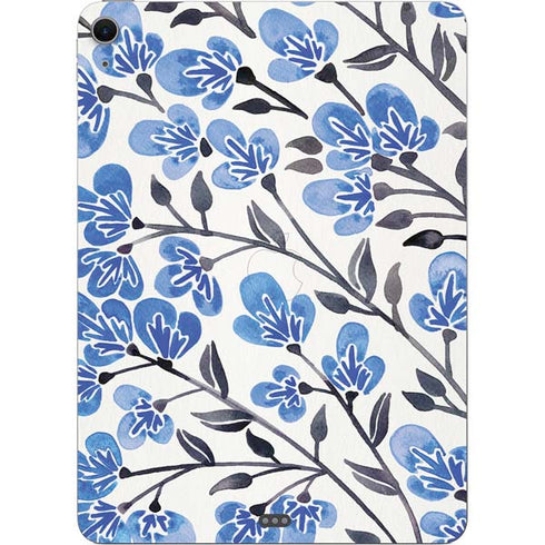 Blue Cherry Blossoms by Cat Coq Apple iPad Air Skin