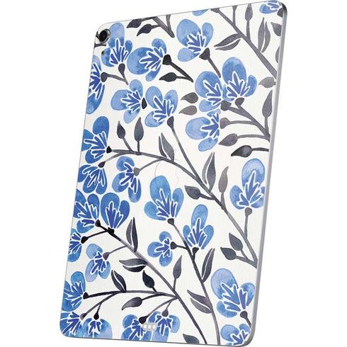 Blue Cherry Blossoms by Cat Coq Apple iPad Air Skin