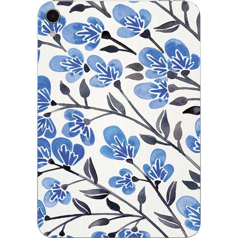 Blue Cherry Blossoms by Cat Coq Apple iPad Mini Skin