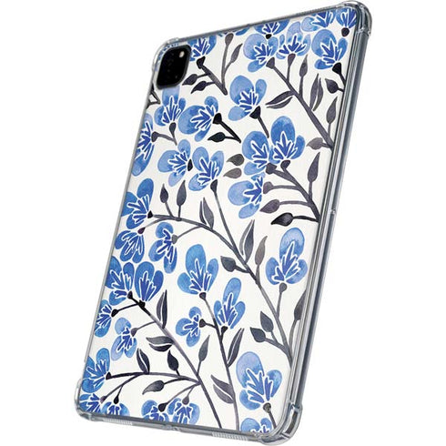 Blue Cherry Blossoms by Cat Coq iPad Pro 11in (2024) Clear Case