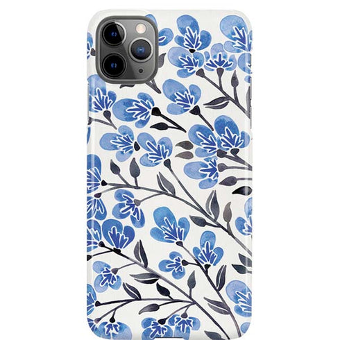 Blue Cherry Blossoms by Cat Coq iPhone Cases