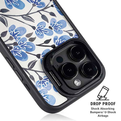 Blue Cherry Blossoms by Cat Coq iPhone 15 Pro Kickstand Case