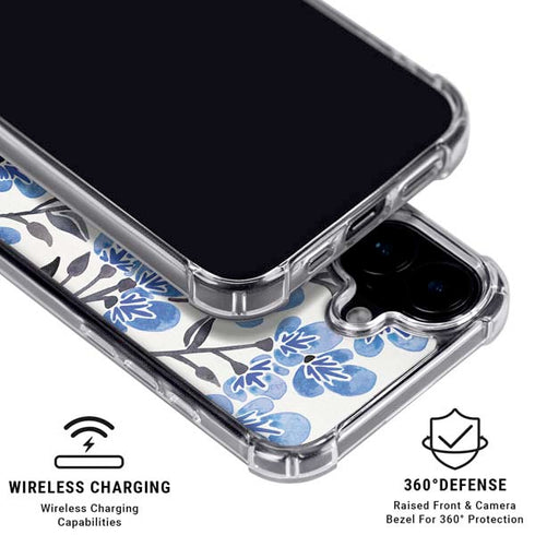Blue Cherry Blossoms by Cat Coq iPhone 16 MagSafe Case